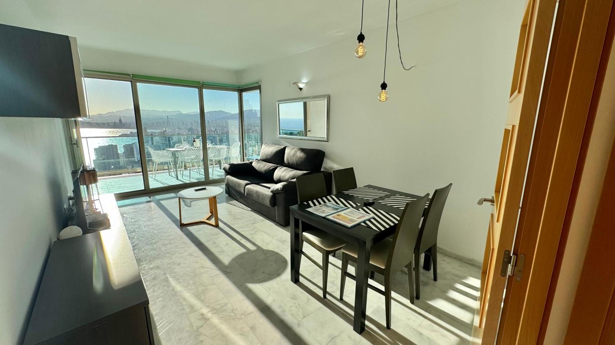 Highrise Apartment With Stunning Views From Private Balcony 85 Бенідорм Екстер'єр фото
